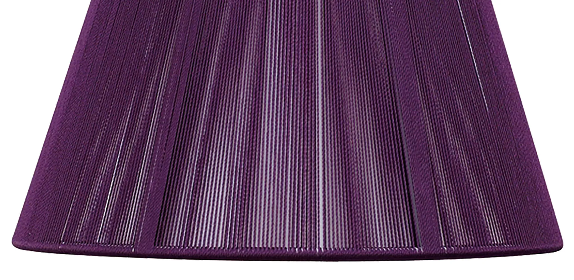 Silk 40cm String Shade Aubergine MS071  Mantra Fusion Silk String Shades
